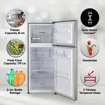 Picture of LG 242 L Frost Free Double Door 2 Star Refrigerator  (Dazzle Steel, GL-N292RDSY)