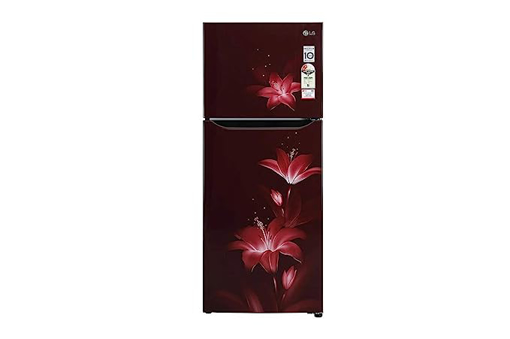 Picture of LG 242 L Frost Free Double Door 2 Star Refrigerator  (Ruby Regal, GL-N292RRRY)