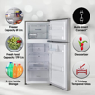 Picture of LG 240 L Frost Free Double Door 2 Star Convertible Refrigerator with Convertible Refrigerator  (Dazzle Steel, GL-S292RDSY)