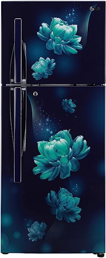 Picture of LG 260 L Frost Free Double Door 2 Star Convertible Refrigerator with Base Drawer  (?Blue Charm, GL-S292RBCY)