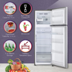 Picture of LG 360 L Frost Free Double Door 3 Star Convertible Refrigerator  (Shiny Steel, GL-T382VPZX)