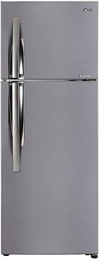 Picture of LG 291 L Frost Free Double Door 2 Star Refrigerator  (Shiny Steel, GL-C322KPZY)