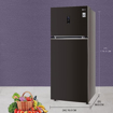 Picture of LG 398 L 3 Star Frost-Free Smart Inverter Wi-Fi Double Door Refrigerator (GL-T422VRSX, Russet Sheen, Convertible & Door Cooling+, Gross Volume – 423 Ltr.)