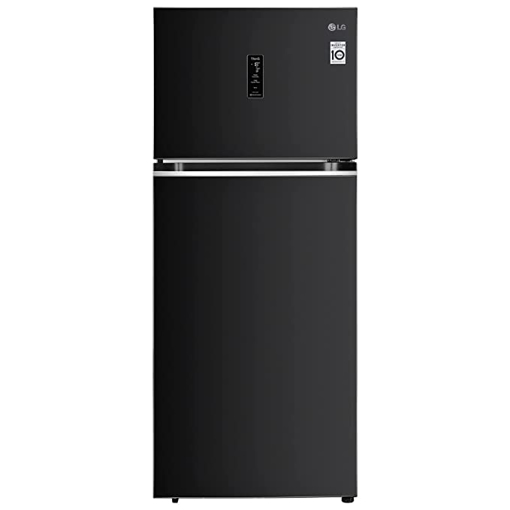 LG 423 L 3 Star Frost-Free Smart Inverter Wi-Fi Double Door Refrigerator (GL-T422VESX, Ebony Sheen, Convertible & Door Cooling+, 2022 Model) की तस्वीर