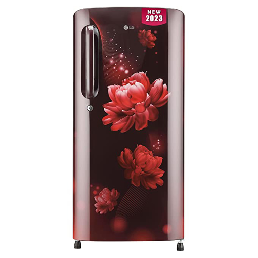 Picture of LG 185 L Direct Cool Single Door 3 Star Refrigerator with Moist 'N' Fresh  (Scarlet Charm, GL-B201ASCD)