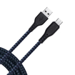 Picture of ERD Micro USB Cable 1 m UC 58 Braided Micro USB Data Cable  (Compatible with All Micro-USB Supported Devices, Mobile Phones, Black&Grey, One Cable)