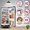 Picture of LG 204 L Direct Cool Single Door 4 Star Refrigerator with Base Drawer with Mi-com  (Ebony Regal, GL-D211CERY)