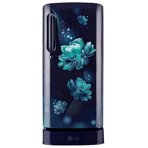 LG 190 L Direct Cool Single Door 5 Star Refrigerator with Base Drawer with Smart Inverter Compressor  (Blue Charm, GL-D201ABCZ) की तस्वीर