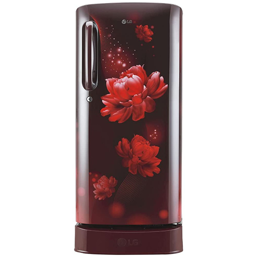 Picture of LG 190 L Direct Cool Single Door 3 Star Refrigerator with Base Drawer  (Scarlet Charm, GL-D201ASCD)