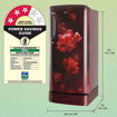 Picture of LG 190 L Direct Cool Single Door 3 Star Refrigerator with Base Drawer  (Scarlet Charm, GL-D201ASCD)