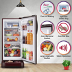 Picture of LG 201 L Direct Cool Single Door 5 Star Refrigerator with Base Drawer  (Scarlet Euphoria, GL-D211HSEZ)