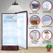 Picture of LG 215 L Direct Cool Single Door 3 Star Refrigerator  (Scarlet Plumeria, GL-B221ASPD)