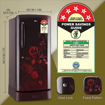 Picture of LG 215 L Direct Cool Single Door 3 Star Refrigerator  (Scarlet Euphoria, GL-D221ASED)