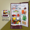 Picture of LG 215 L Direct Cool Single Door 3 Star Refrigerator  (Scarlet Euphoria, GL-D221ASED)