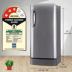 Picture of LG 205 L Direct Cool Single Door 3 Star Refrigerator with Base Drawer  (Shiny Steel, GL-D221APZD)