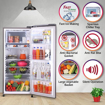 Picture of LG 235 L Direct Cool Single Door 3 Star Refrigerator with Base Drawer  (Shiny Steel, GL-D241APZD)