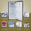 Picture of LG 185 L Direct Cool Single Door 3 Star Refrigerator with Moist 'N' Fresh  (Blue Plumeria, GL-B201ABPD)