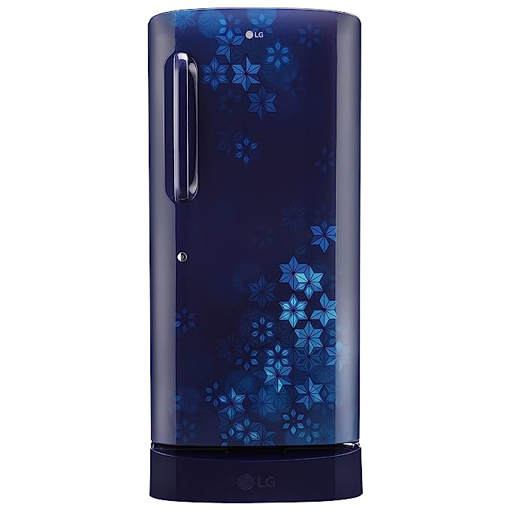 Picture of LG 215 L Direct Cool Single Door 3 Star Refrigerator with Base Drawer  (Blue Quartz, GL-D221ABQD)