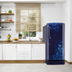 Picture of LG 215 L Direct Cool Single Door 3 Star Refrigerator with Base Drawer  (Blue Quartz, GL-D221ABQD)