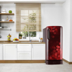 Picture of LG 215 L Direct Cool Single Door 3 Star Refrigerator with Base Drawer  (Scarlet Quartz, GL-D221ASQD)