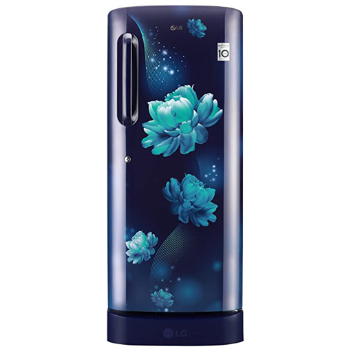 Picture of LG GL-D2LG 224 L Direct Cool Single Door 4 Star Refrigerator with Base Drawer  (Blue Charm, GL-D241ABCY)