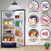 Picture of LG GL-D2LG 224 L Direct Cool Single Door 4 Star Refrigerator with Base Drawer  (Blue Charm, GL-D241ABCY)