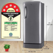 LG 224 L Direct Cool Single Door 5 Star Refrigerator with Base Drawer  (Shiny Steel, GL-D241APZZ) की तस्वीर