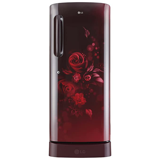 LG 224 L Direct Cool Single Door 5 Star Refrigerator with Base Drawer with Smart Inverter Moist 'N' Fresh  (Scarlet Euphoria, GL-D241ASEZ) की तस्वीर