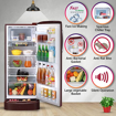 Picture of LG 224 L Direct Cool Single Door 5 Star Refrigerator with Base Drawer with Smart Inverter Moist 'N' Fresh  (Scarlet Euphoria, GL-D241ASEZ)
