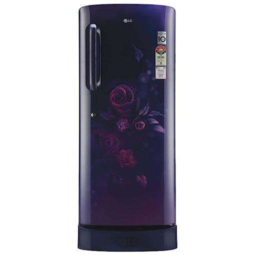 Picture of LG 235 L Direct Cool Single Door 5 Star Refrigerator with Base Drawer  (Blue Euphoria, GL-D241ABEZ)