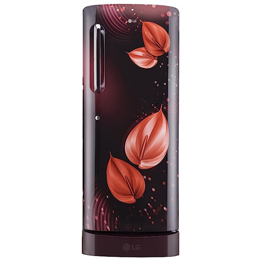 LG 224 L Direct Cool Single Door 5 Star Refrigerator with Base Drawer  (Scarlet Victoria, GL-D241ASVZ) की तस्वीर