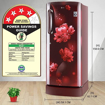 Picture of LG 224 L Direct Cool Single Door 4 Star Refrigerator with Base Drawer  (Scarlet Charm, GL-D241ASCY)