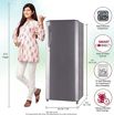 LG 261 L Direct Cool Single Door 3 Star Refrigerator  (Shiny Steel, GL-B281BPZX) की तस्वीर