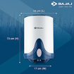 Picture of Bajaj Caldia Nxg 10L Storage Water Heater, White And Blue, Wall Mounting