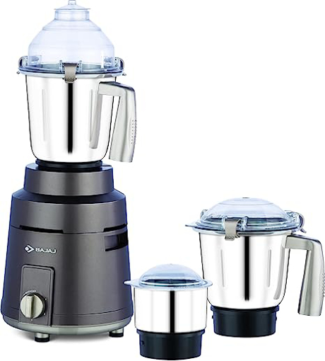 Picture of BAJAJ HERCULO 1000 Mixer Grinder (3 Jars, COFFEE BROWN, GOLD COLOUR)