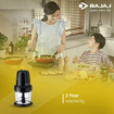 Picture of Bajaj 800 ml Chop Pro Chopper with Whisking Blade (Black, Small, 300 Watts)