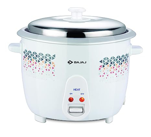 BAJAJ RCX 5 1.8-Litre Rice Cooker Electric Rice Cooker  (1.8 L, White) की तस्वीर