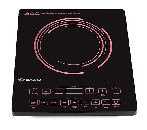 Picture of BAJAJ ICX 200 FP (740304) Induction Cooktop  (Black, Pink, Touch Panel)