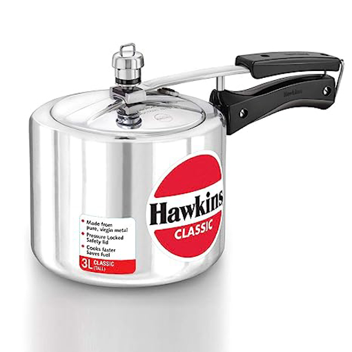 Picture of Hawkins Classic Tall (CL3T) 3 L Pressure Cooker  (Aluminium)