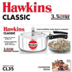 Hawkins Classic (CL35) 3.5 L Pressure Cooker  (Aluminium) की तस्वीर
