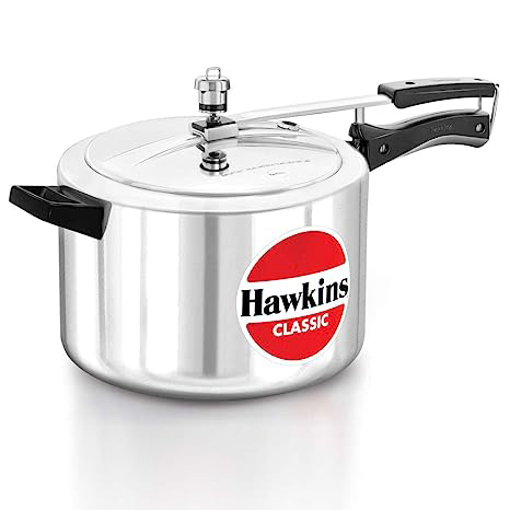 Picture of Hawkins Classic Wide (CL8W) 8 L Pressure Cooker  (Aluminium)