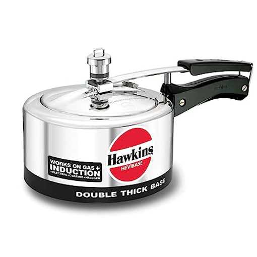 Picture of Hawkins HEVIBASE (IH20) 2 L Induction Bottom Pressure Cooker  (Aluminium)