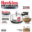 Picture of Hawkins HEVIBASE (IH20) 2 L Induction Bottom Pressure Cooker  (Aluminium)