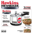 Picture of Hawkins Hevibase (IH30) 3 L Induction Bottom Pressure Cooker  (Aluminium)