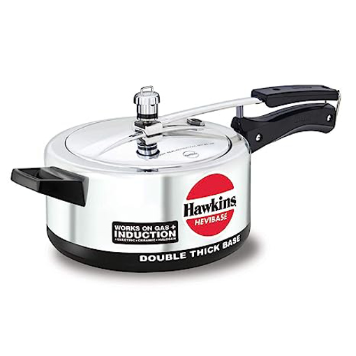 Hawkins Hevibase (IH35) 3.5 L Induction Bottom Pressure Cooker  (Aluminium) की तस्वीर