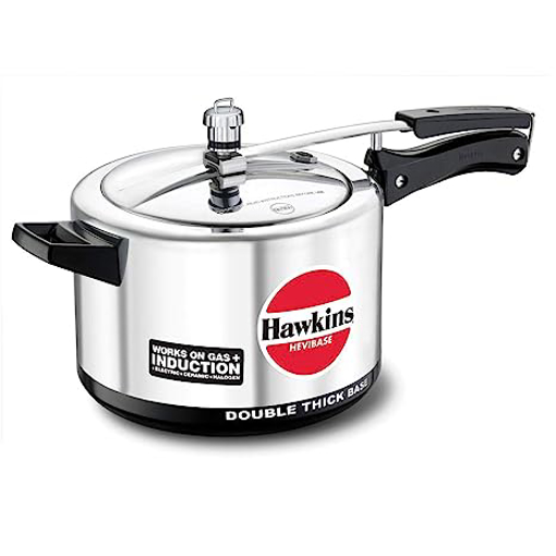 Picture of Hawkins Hevibase (IH50) 5 L Induction Bottom Pressure Cooker  (Aluminium)