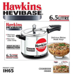 Hawkins Hevibase (IH65) 6.5 L Induction Bottom Pressure Cooker  (Aluminium) की तस्वीर