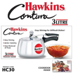 Hawkins Contura (HC30) 3 L Pressure Cooker  (Aluminium) की तस्वीर