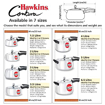 Picture of Hawkins Contura Aluminium Inner Lid Pressure Cooker, 3.5 Litre, Silver (HC35)