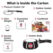 Picture of Hawkins Contura Black (CB20) 2 L Pressure Cooker  (Hard Anodized)